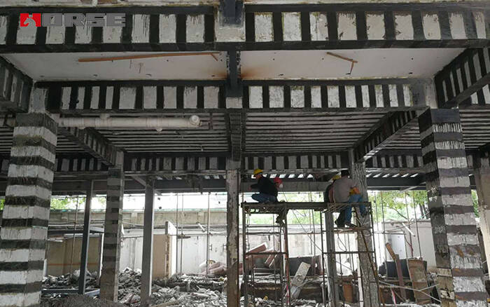 Structural strengthening methods for concrete structures by FP wrapping Structural strengthening methods for concrete structures by FP wrapping