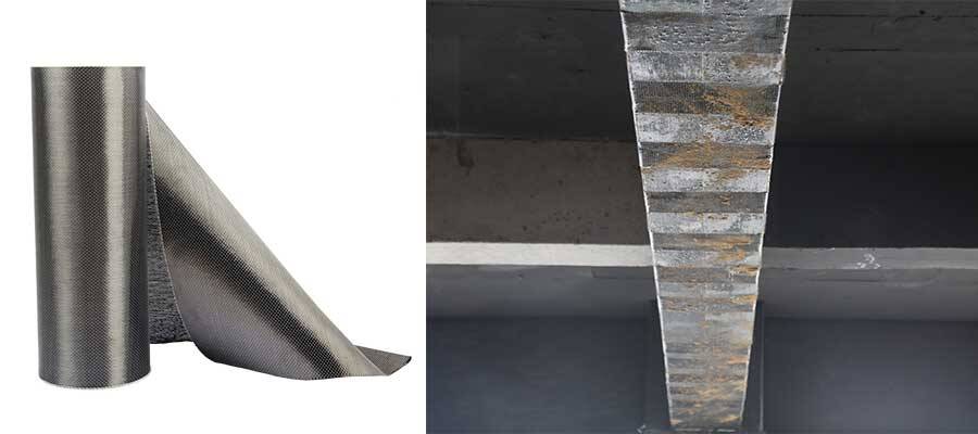 CFRP material in beams CFRP material in beams