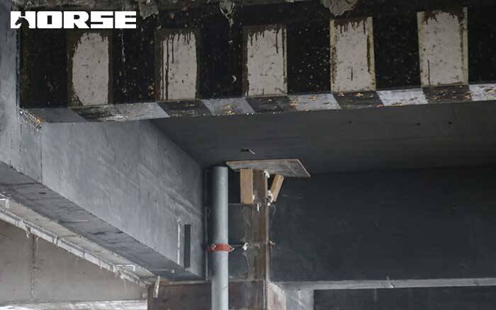 Carbon fiber fabric reinforced concrete crack beam Carbon fiber fabric reinforced concrete crack beam