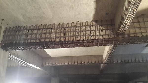 increase the section of beam increase the section of beam